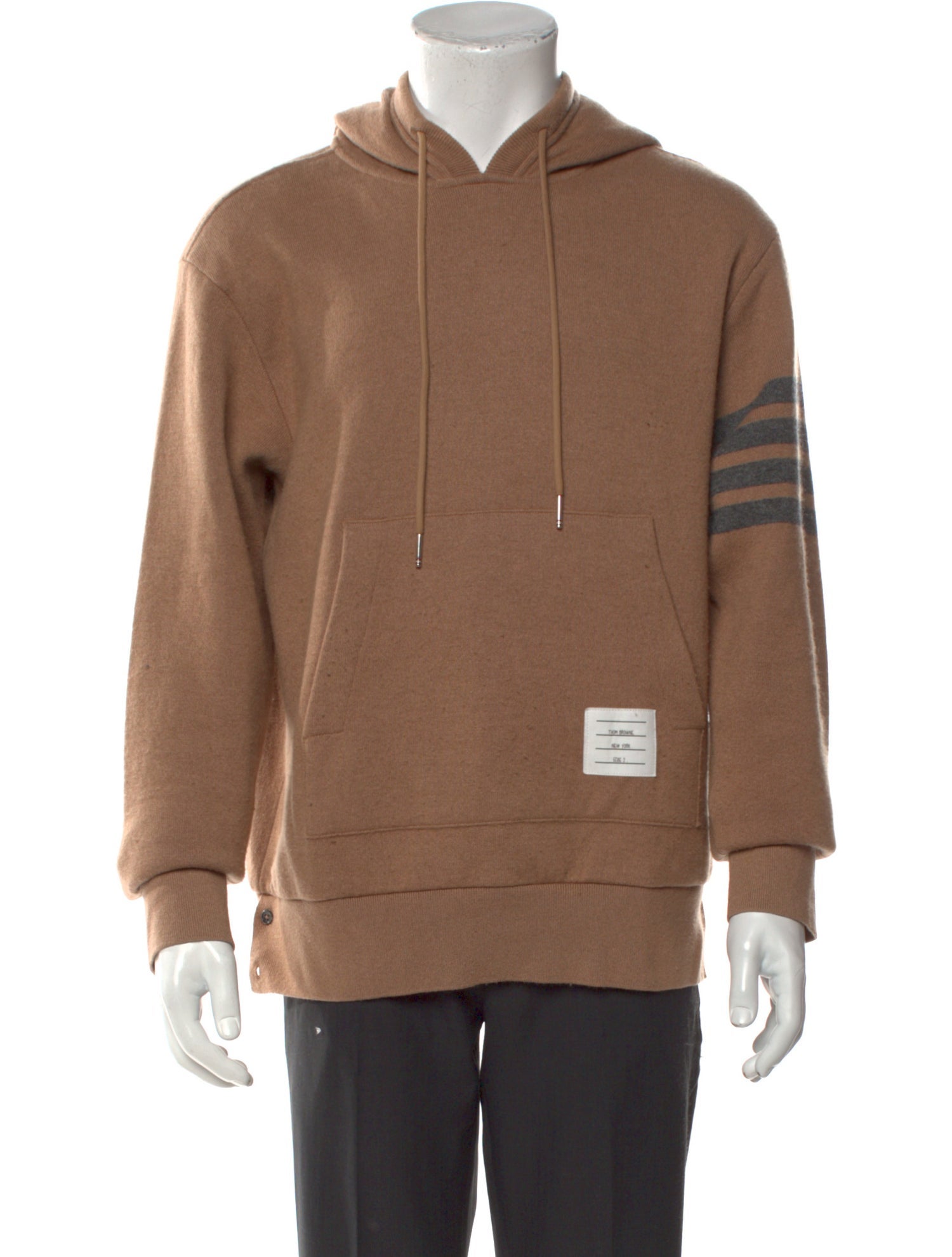 Thom Browne 4-Bar Knit Graphic Print Hoodie