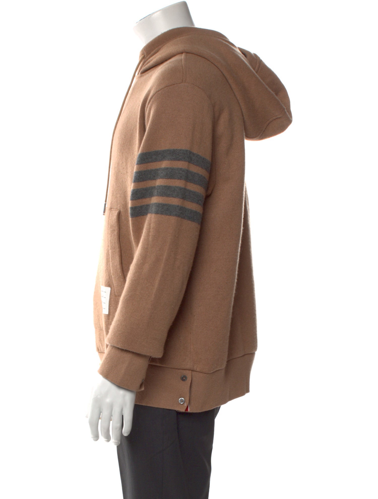 Thom Browne 4-Bar Knit Graphic Print Hoodie