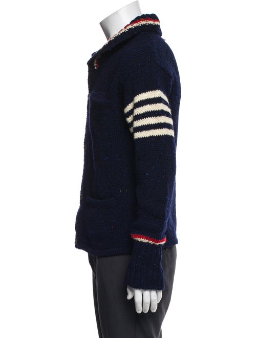 Thom Browne Wool V-Neck Cardigan