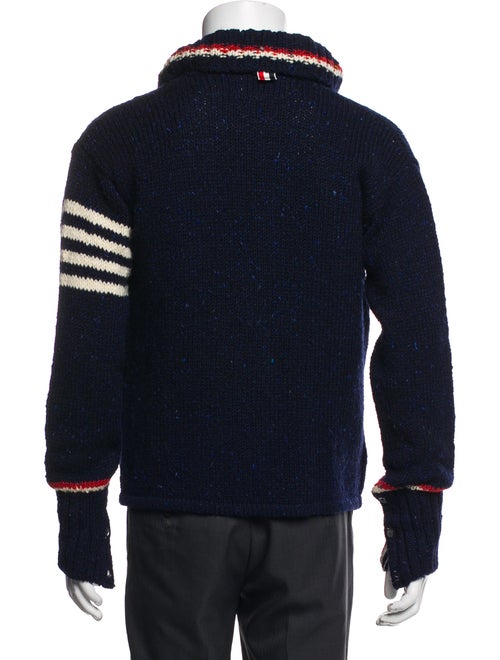 Thom Browne Wool V-Neck Cardigan