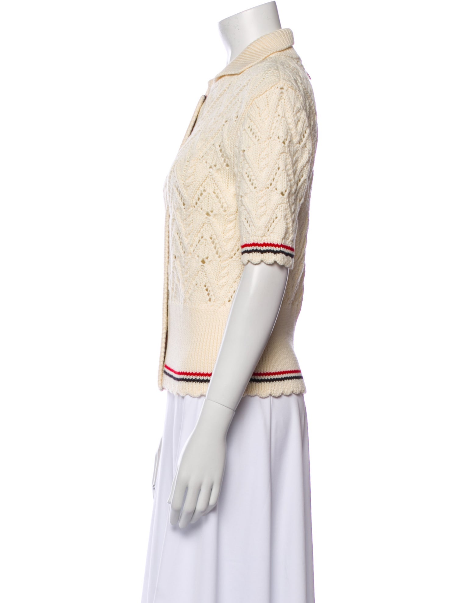 Thom Browne Merino Wool Colorblock Pattern Sweater