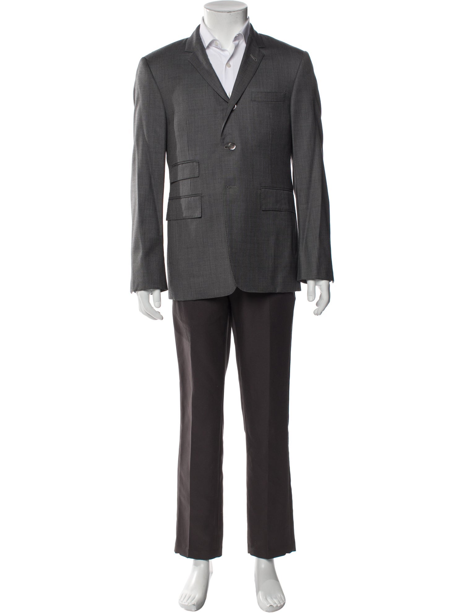 Thom Browne Wool Grosgrain Trim Blazer