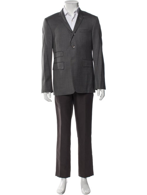Thom Browne Wool Grosgrain Trim Blazer