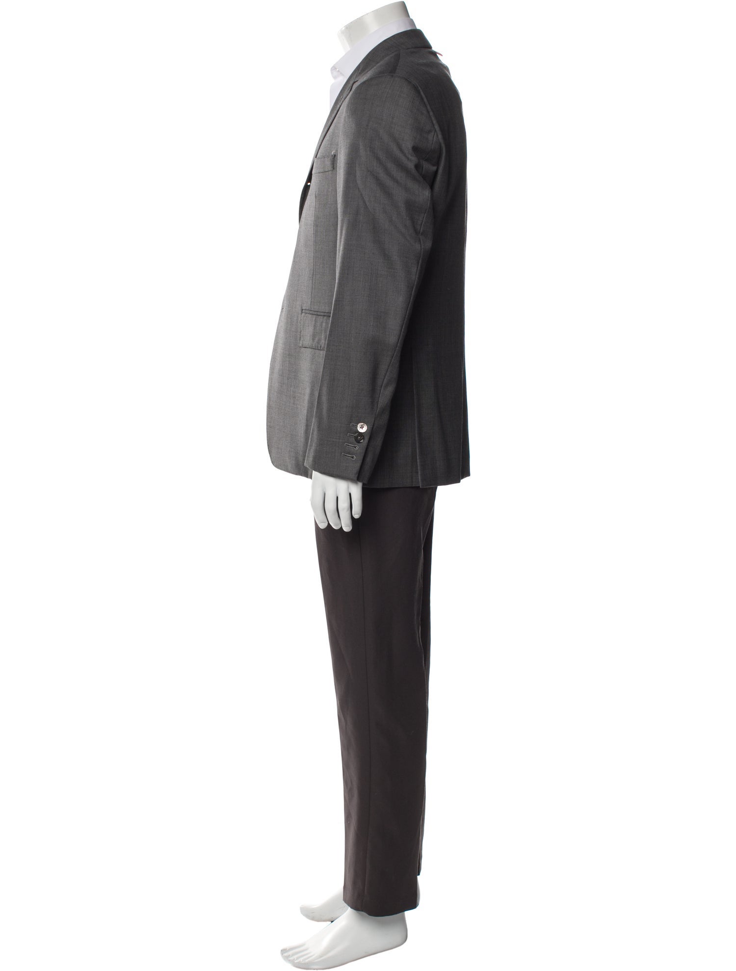 Thom Browne Wool Grosgrain Trim Blazer