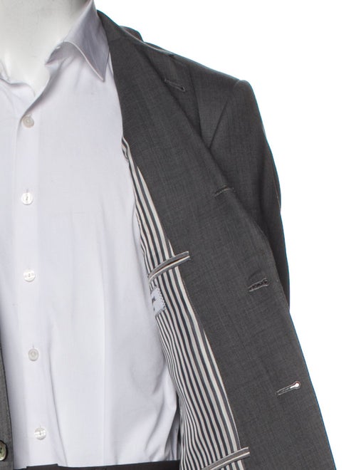 Thom Browne Wool Grosgrain Trim Blazer