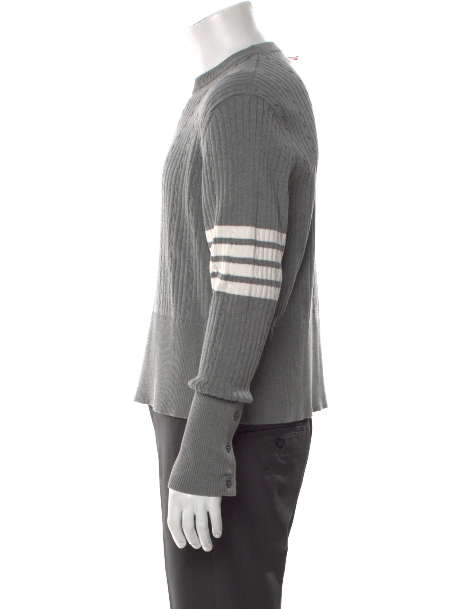 Thom Browne Striped Crew Neck Pullover