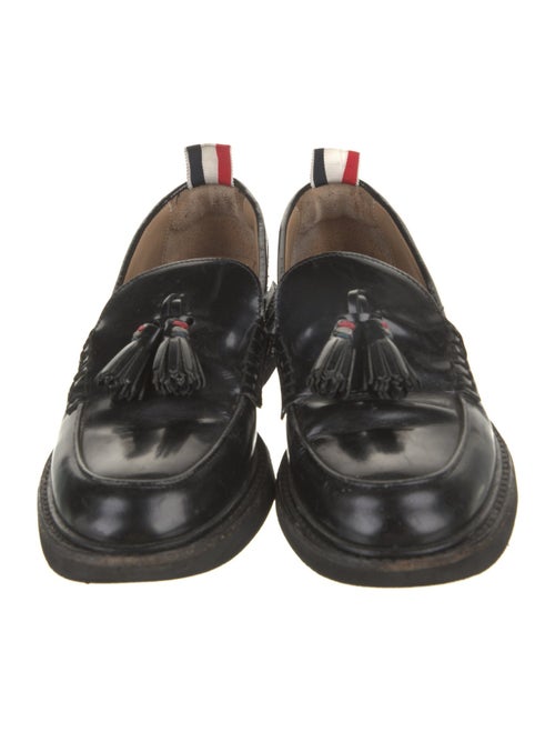 Thom Browne Leather Tassel Accents Loafers
