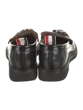 Thom Browne Leather Tassel Accents Loafers