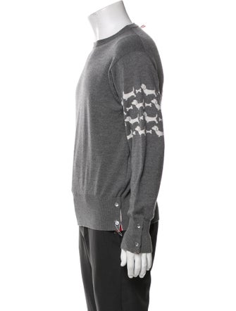 Thom Browne Wool Crew Neck Pullover