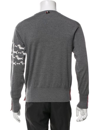 Thom Browne Wool Crew Neck Pullover