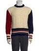 Thom Browne Virgin Wool Colorblock Pattern Pullover