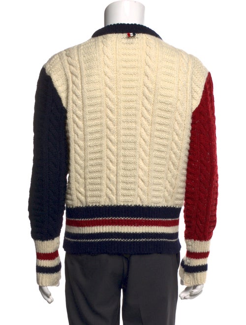 Thom Browne Virgin Wool Colorblock Pattern Pullover