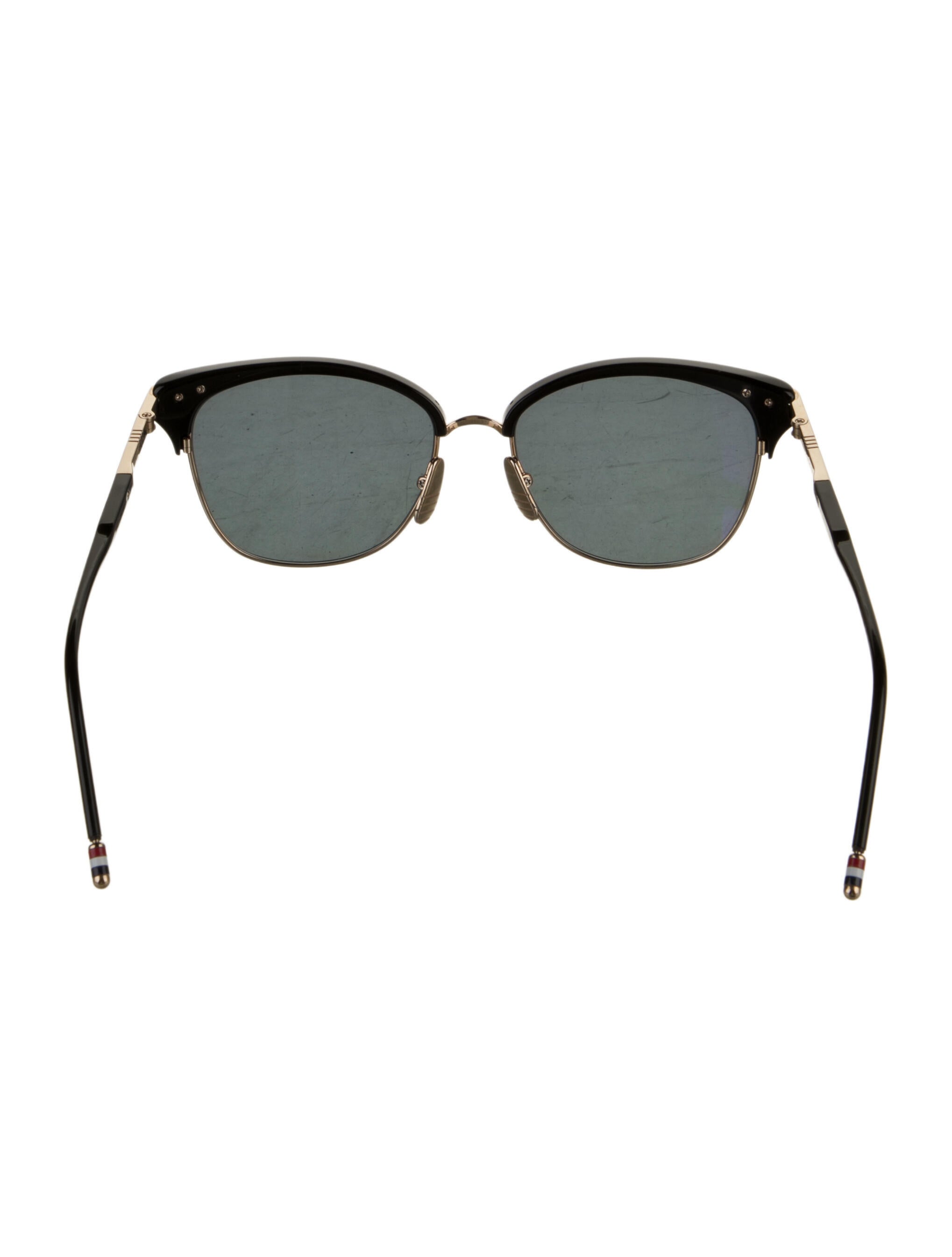 Thom Browne Wayfarer Mirrored Sunglasses