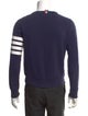 Thom Browne 4-Bar Crewneck Striped Sweatshirt