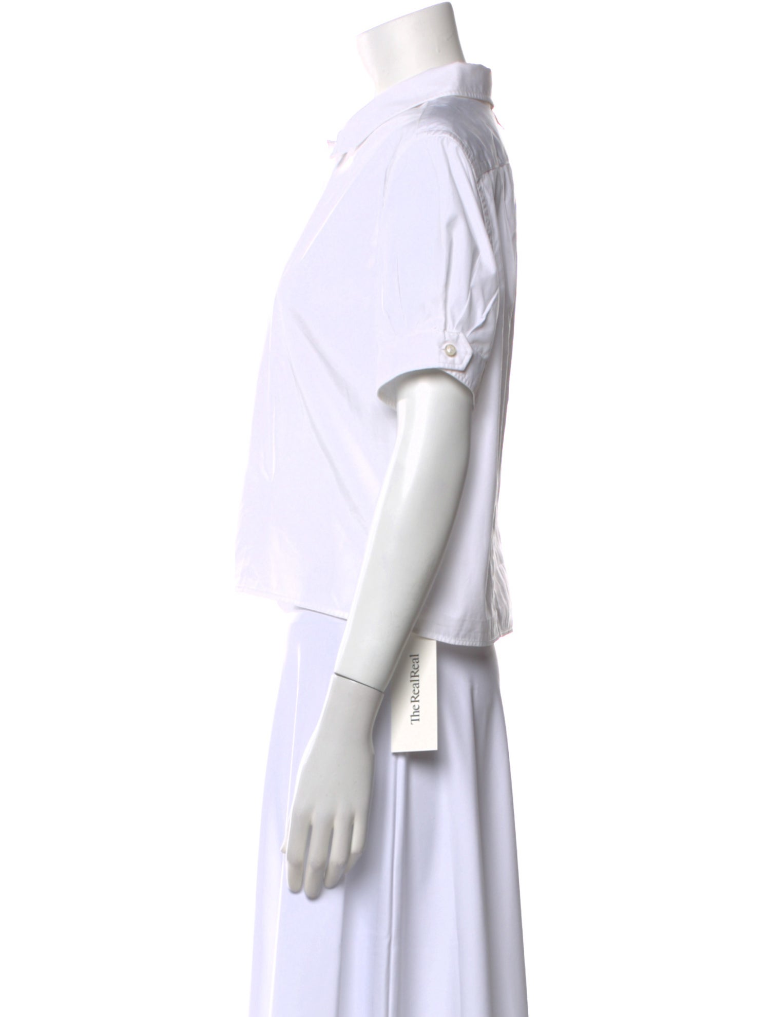 Thom Browne Short Sleeve Button-Up Top