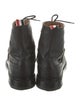 Thom Browne Leather Lasercut Accents Lace-Up Boots