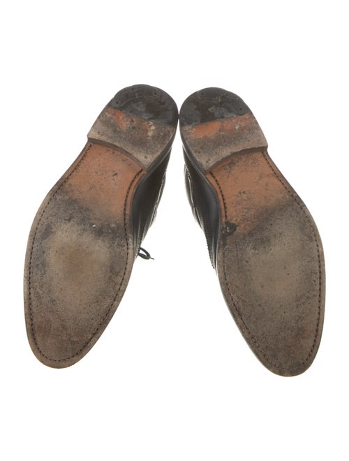 Thom Browne Leather Lasercut Accents Lace-Up Boots