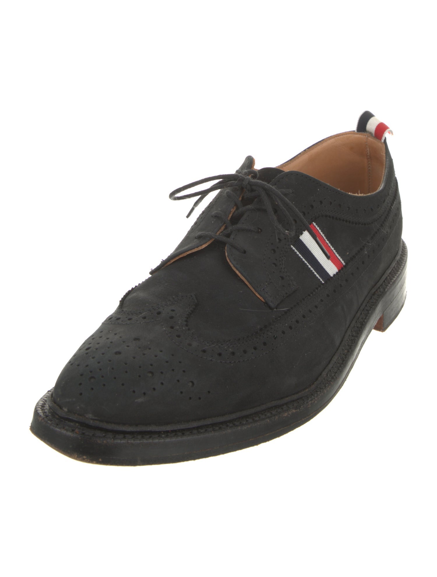 Thom Browne Nubuck Striped Brogues