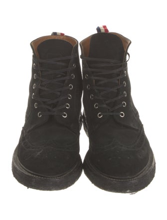 Thom Browne Suede Lace-Up Boots
