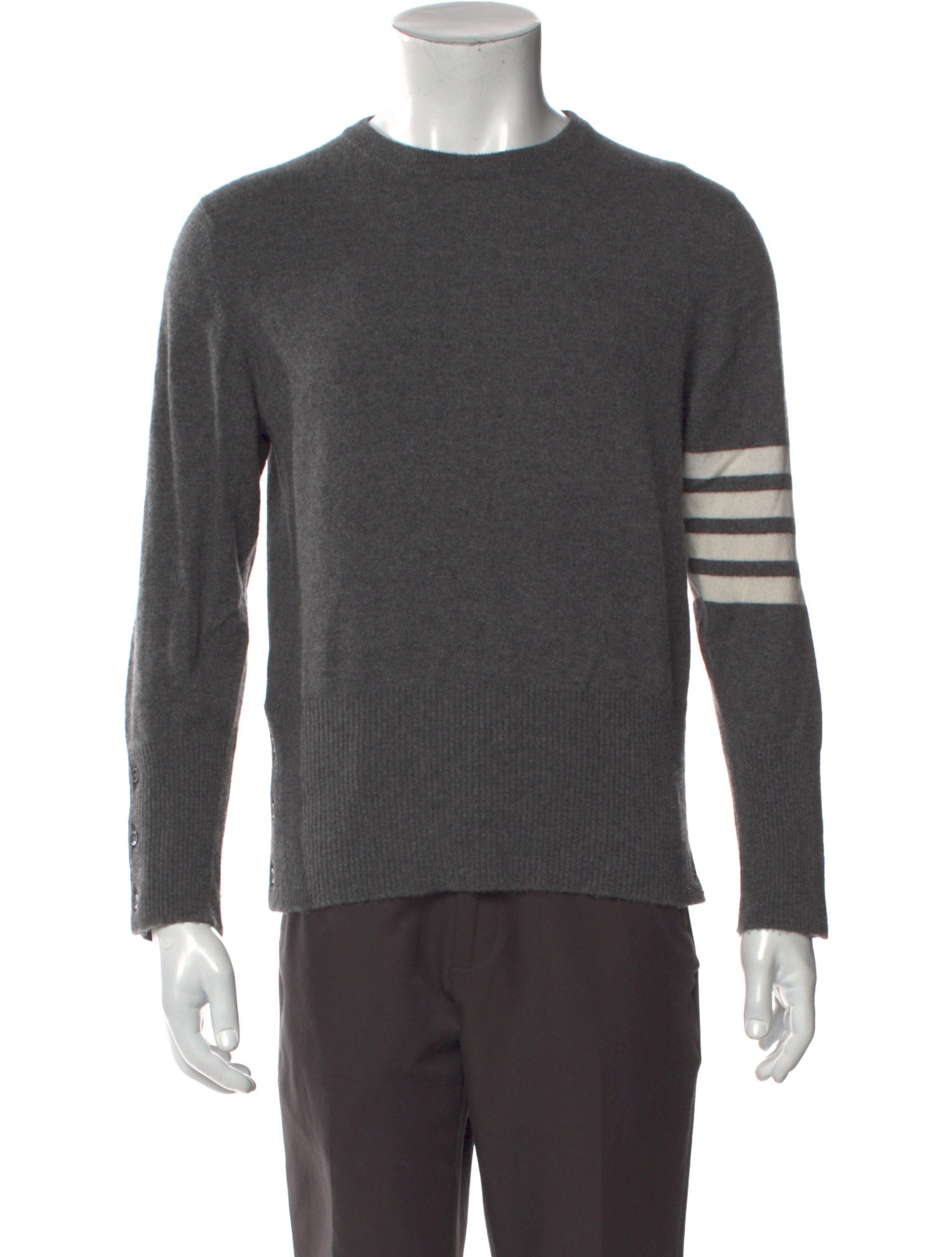 Thom Browne 4 Bar Stripe Cashmere Pullover