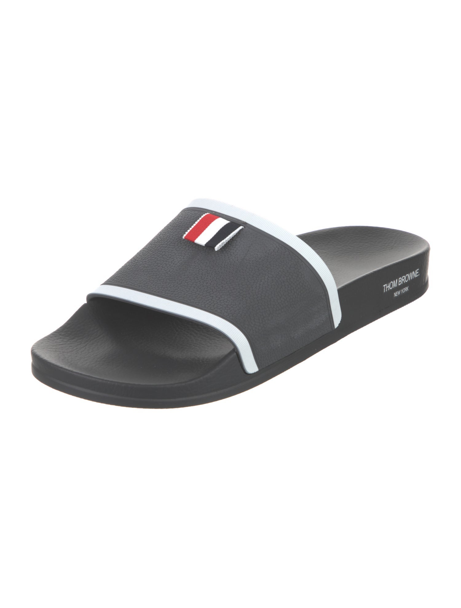 Thom Browne Rubber Colorblock Pattern Slides
