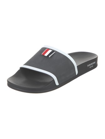 Thom Browne Rubber Colorblock Pattern Slides