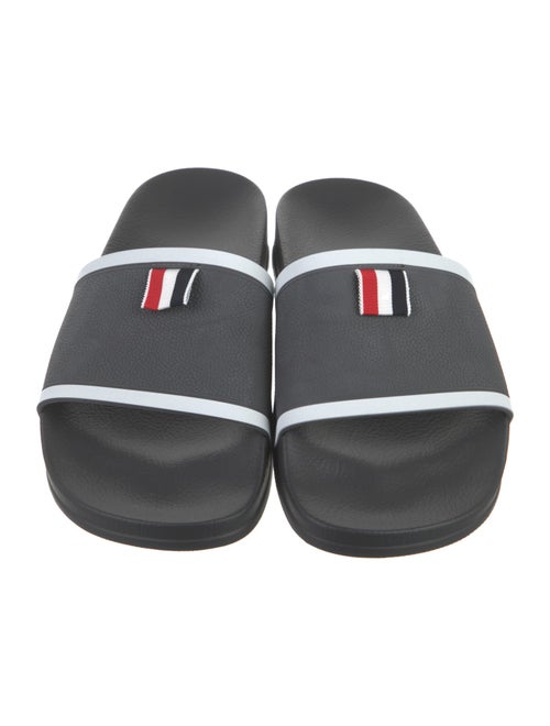 Thom Browne Rubber Colorblock Pattern Slides