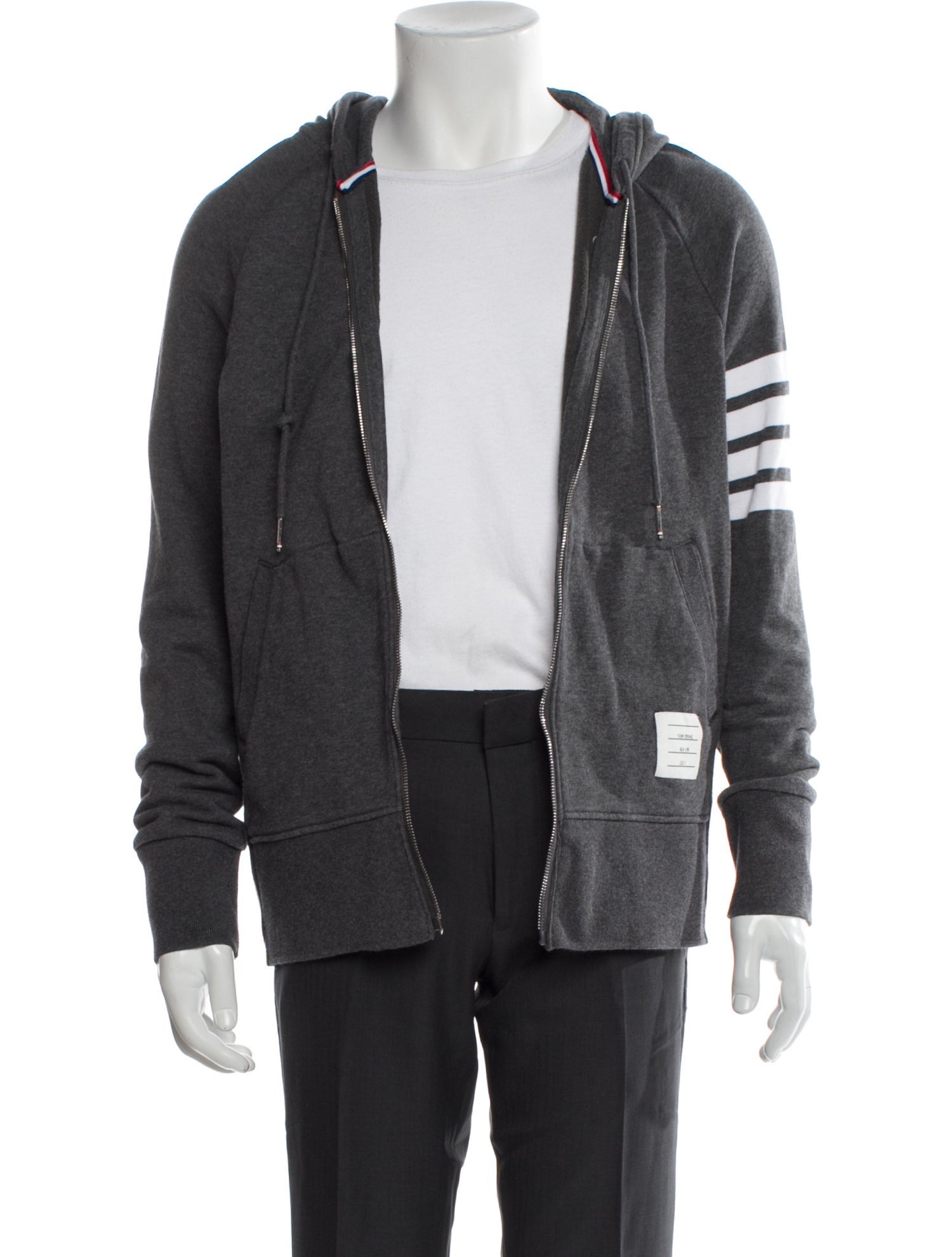 Thom Browne Striped Crew Neck Hoodie