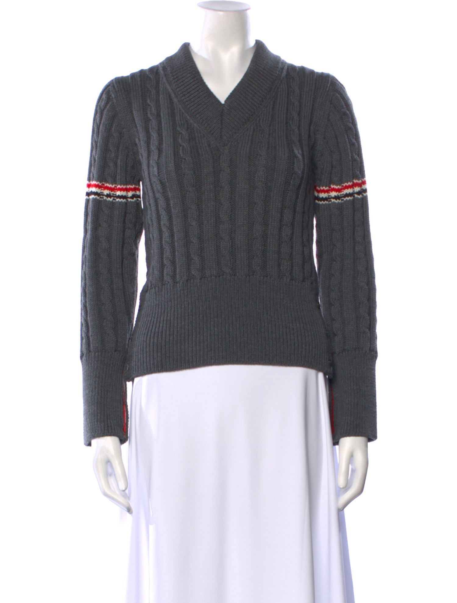 Thom Browne Virgin Wool Striped Sweater