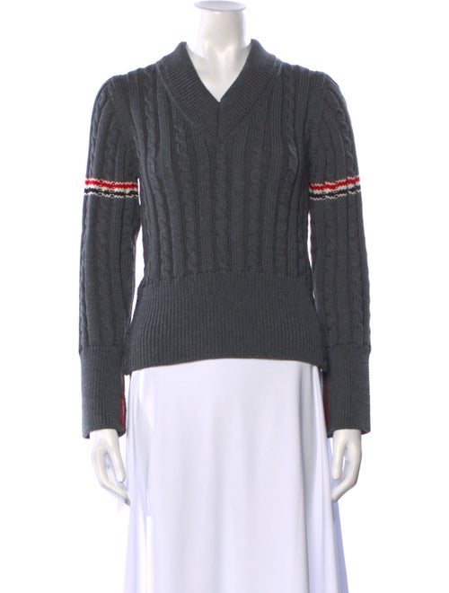 Thom Browne Virgin Wool Striped Sweater