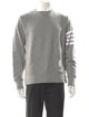 Thom Browne 4-Bar Crewneck Striped Sweatshirt