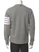 Thom Browne 4-Bar Crewneck Striped Sweatshirt