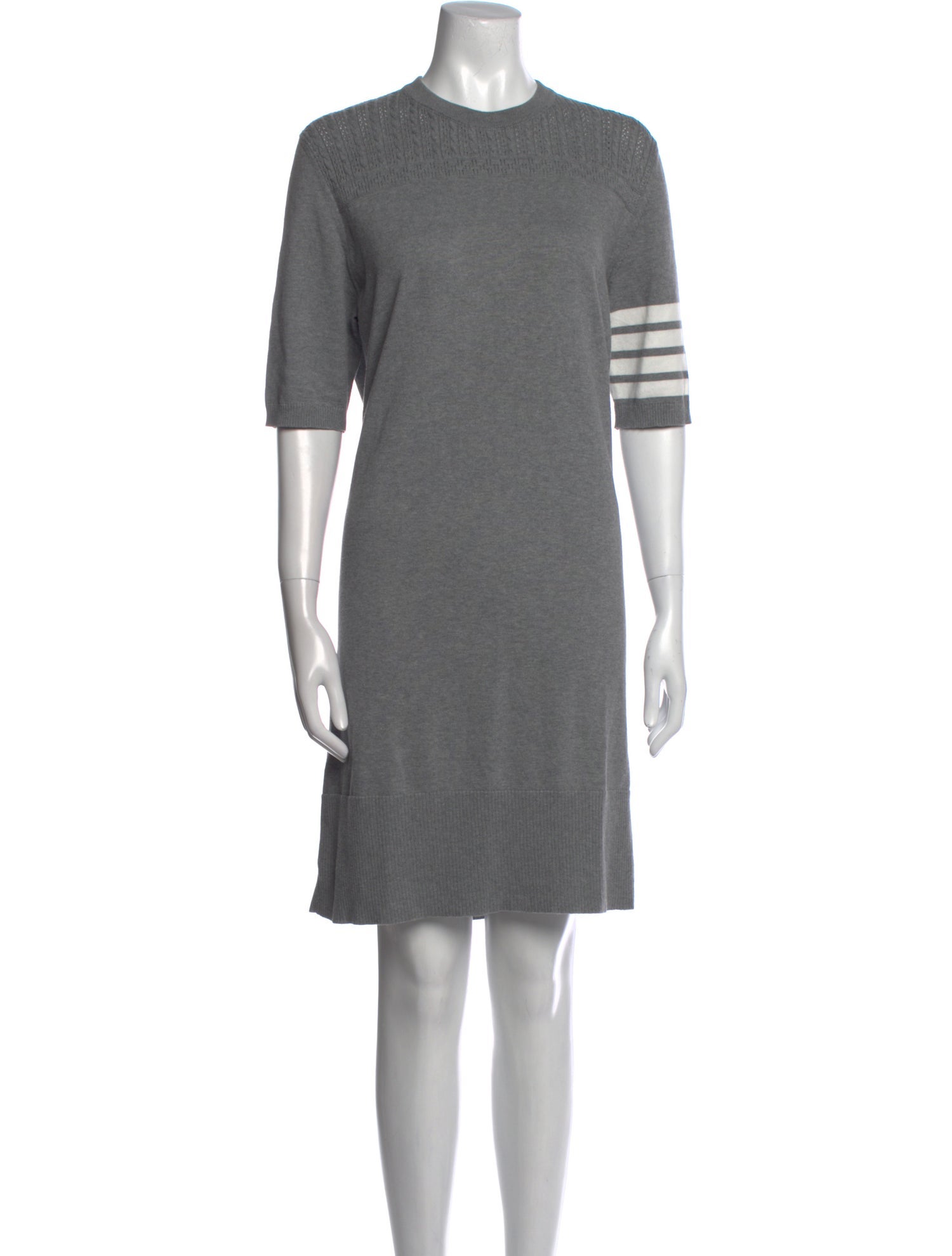 Thom Browne Crew Neck Mini Dress