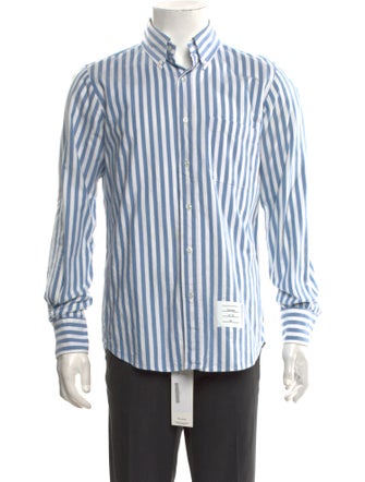Thom Browne Striped Long Sleeve Shirt