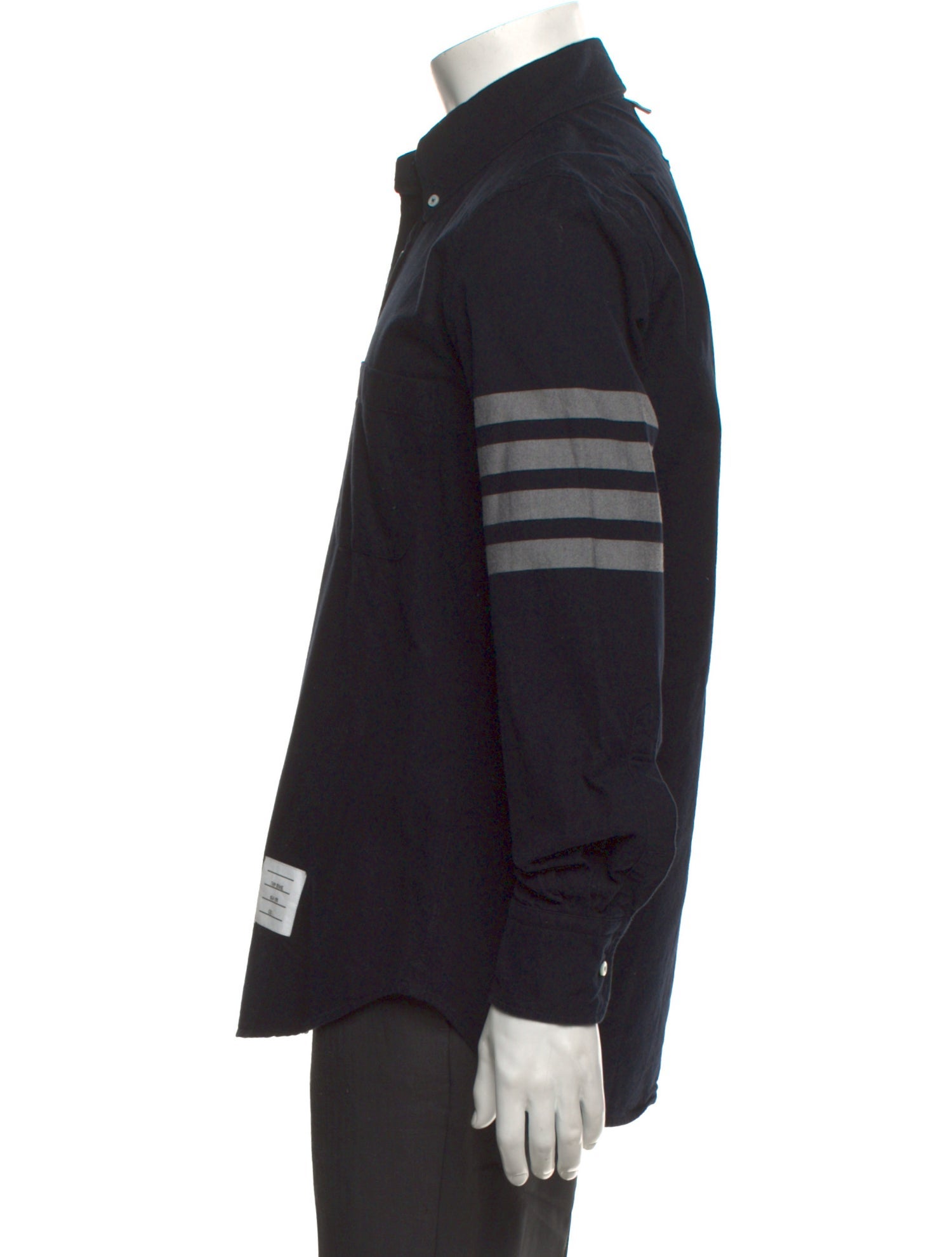 Thom Browne 4-Bar Long Sleeve Shirt