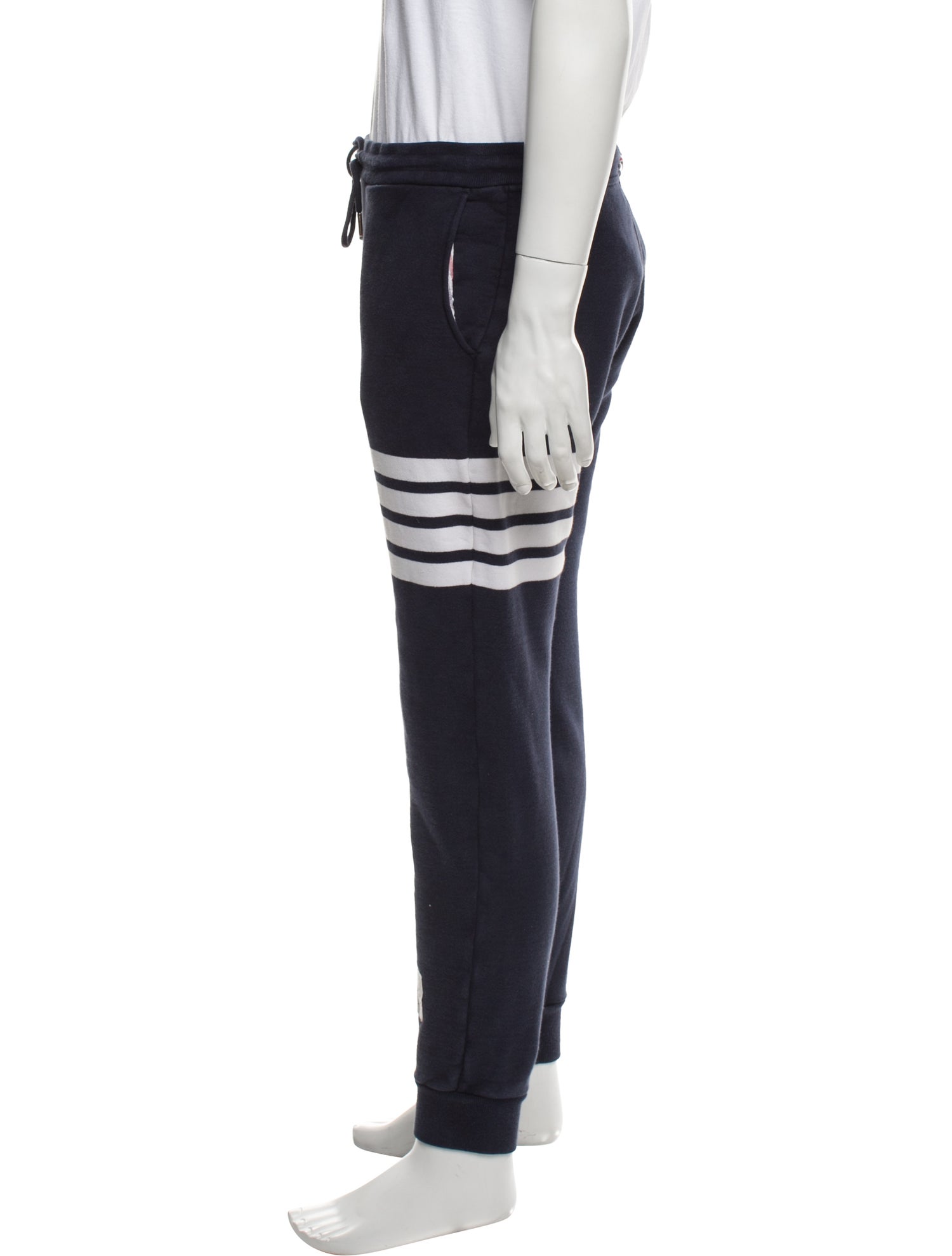 Thom Browne 4-Bar Striped Lounge Bottoms