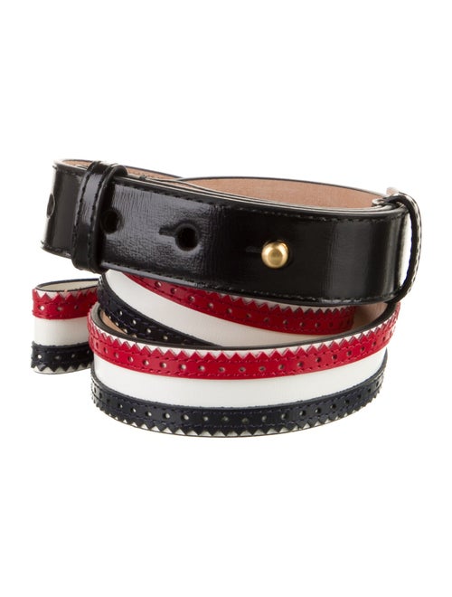 Thom Browne Skinny Leather Belt