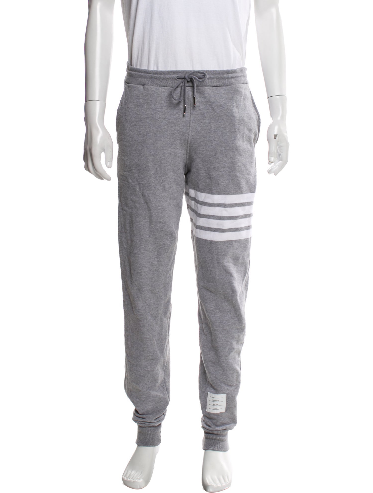 Thom Browne Colorblock Pattern Grosgrain Trim Lounge Bottoms