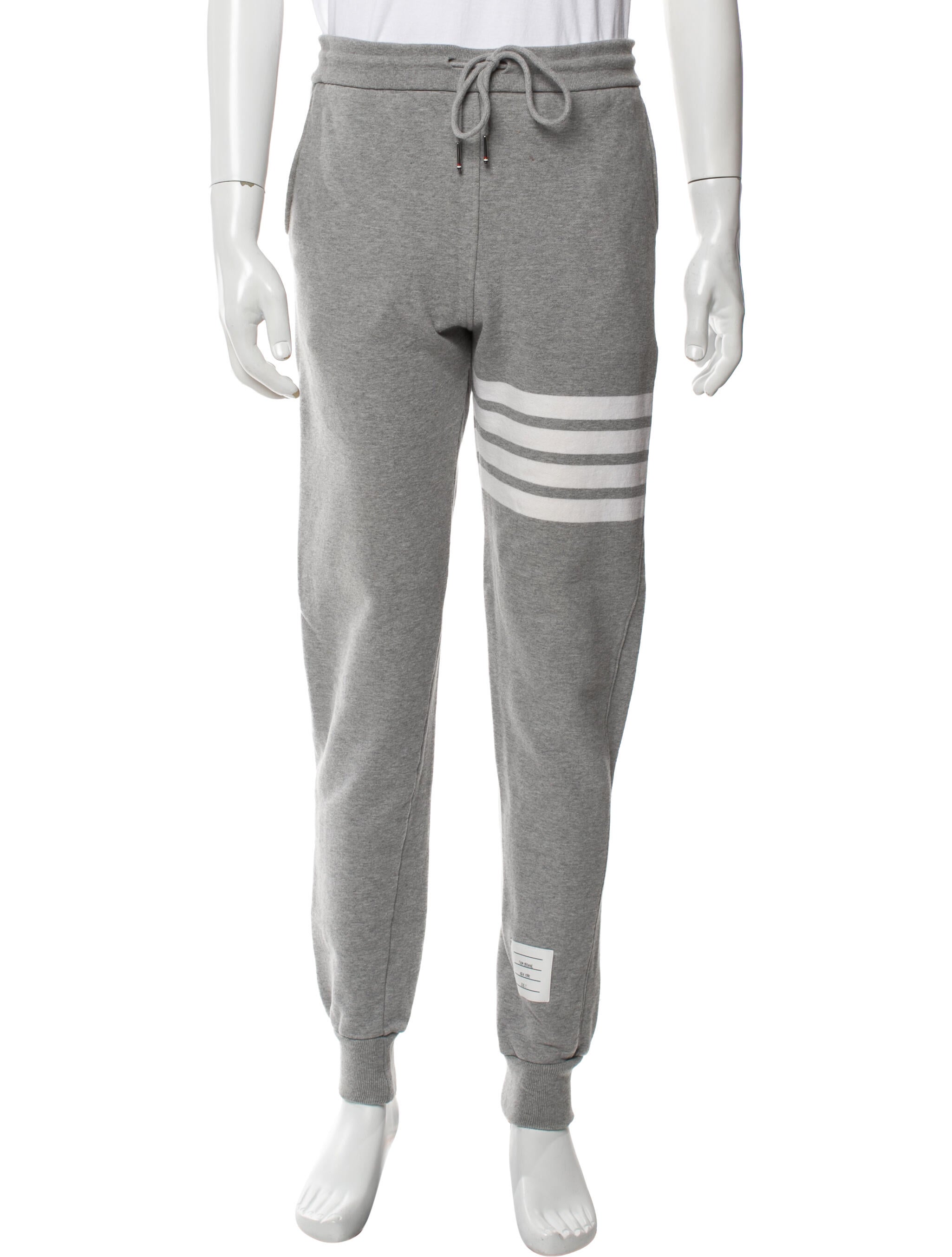 Thom Browne Striped Grosgrain Trim Lounge Bottoms