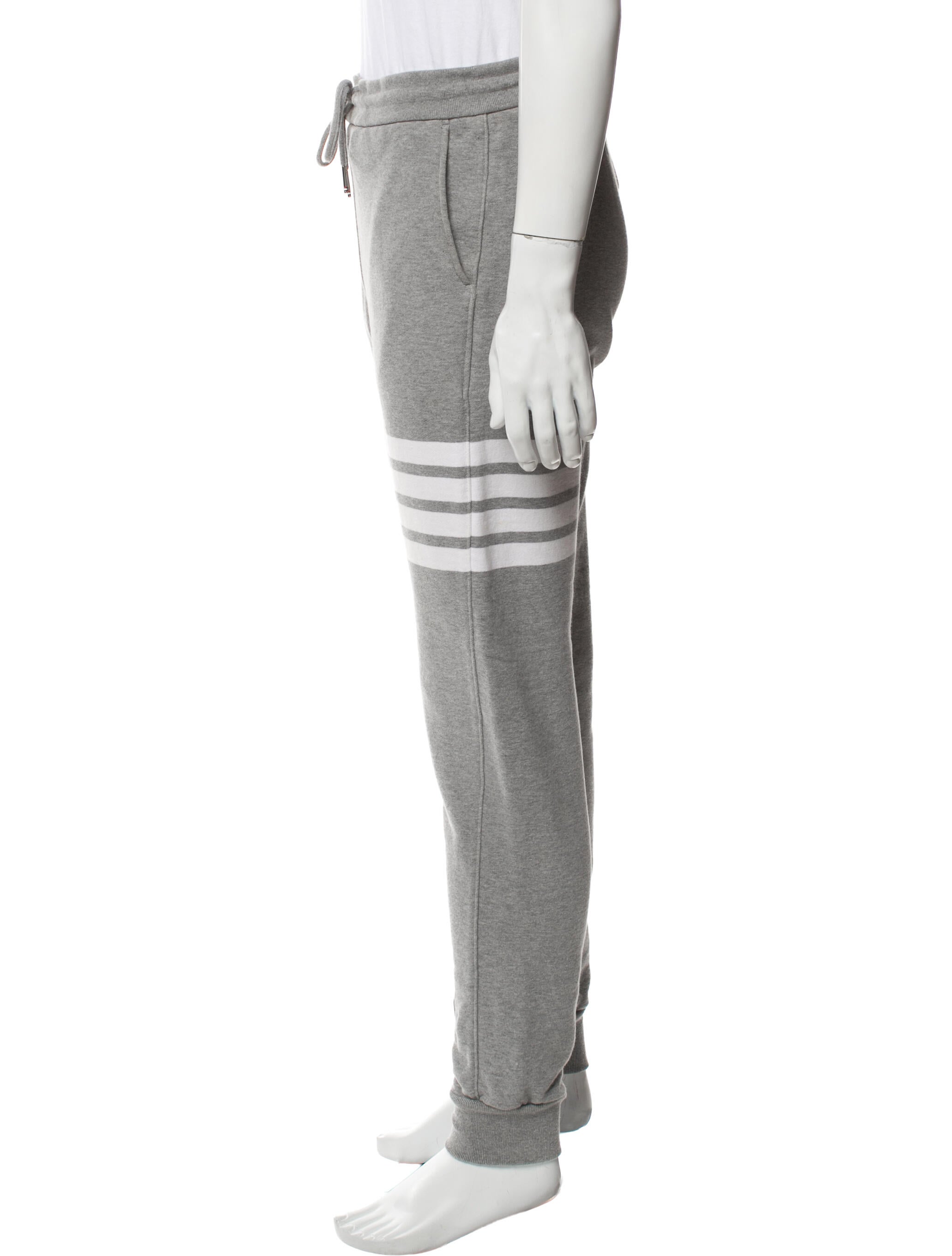 Thom Browne Striped Grosgrain Trim Lounge Bottoms