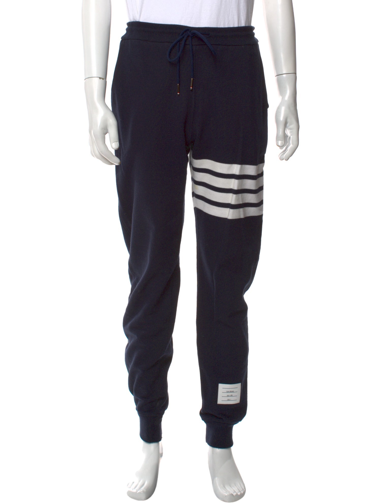 Thom Browne Striped Grosgrain Trim Lounge Bottoms