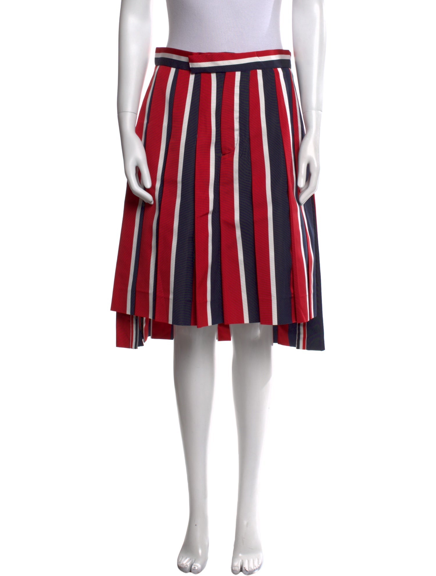 Thom Browne Striped Flat Front Kilt