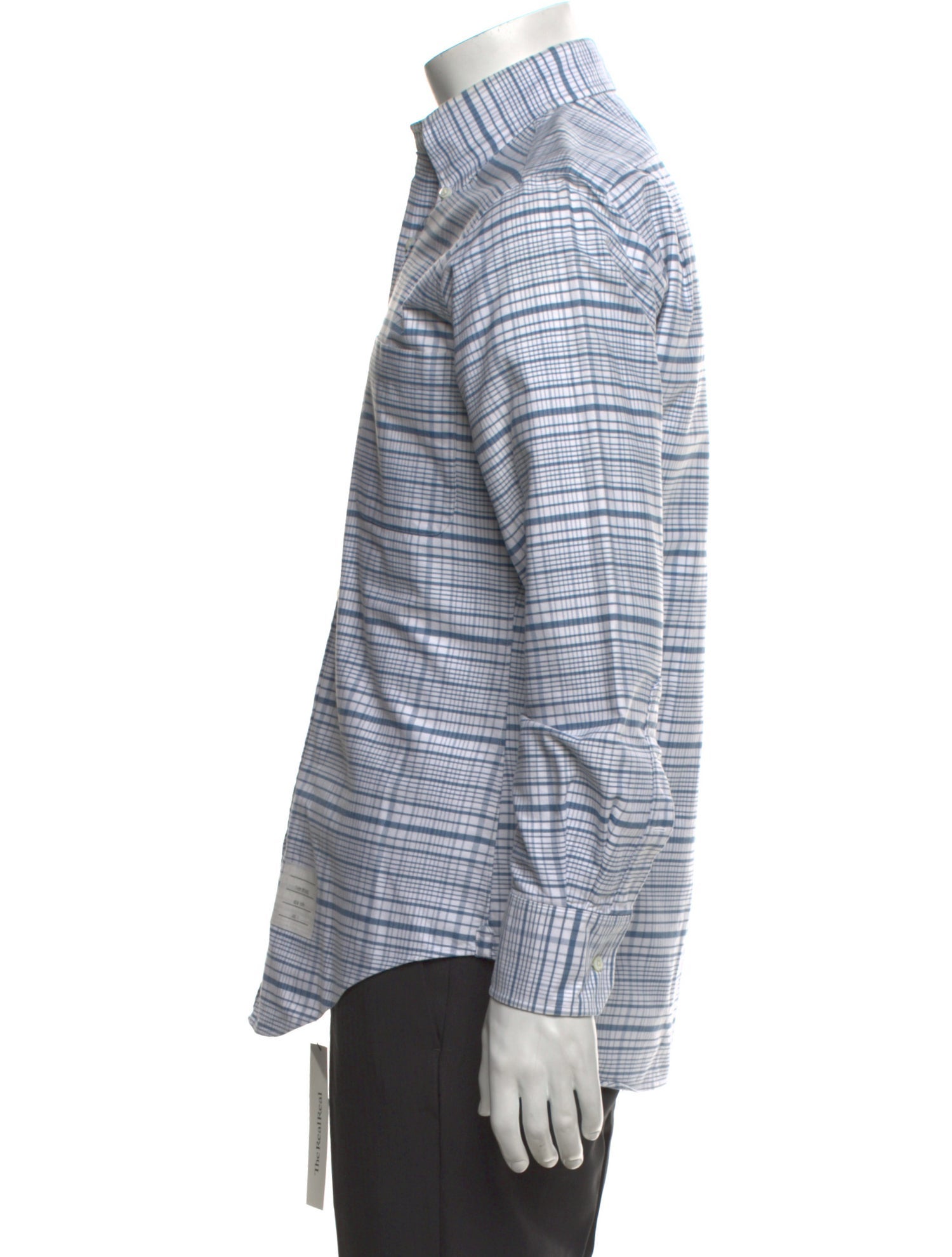 Thom Browne Plaid Print Long Sleeve Shirt