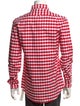 Thom Browne Plaid Print Long Sleeve Shirt