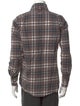 Thom Browne Plaid Print Long Sleeve Shirt