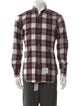 Thom Browne Plaid Print Long Sleeve Shirt