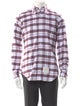 Thom Browne Plaid Print Long Sleeve Dress Shirt