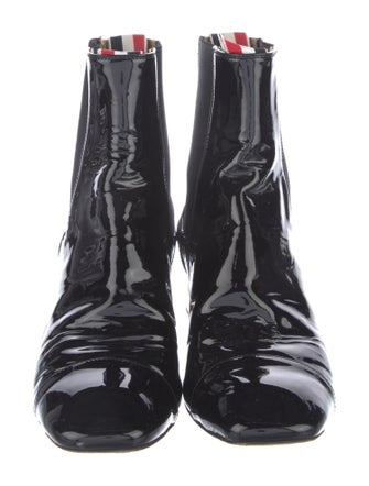 Thom Browne Patent Leather Chelsea Boots