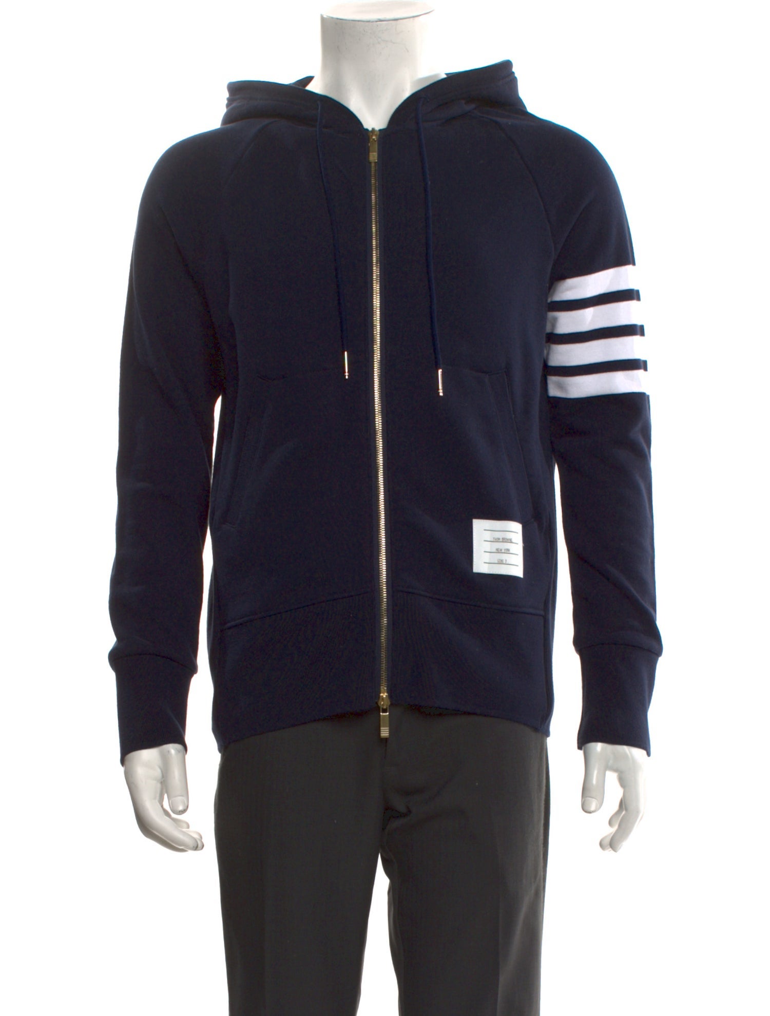 Thom Browne 4-Bar Striped Hoodie w/ Tags