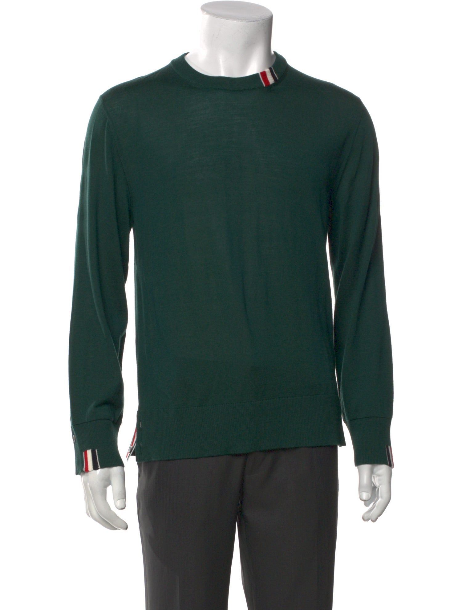 Thom Browne Virgin Wool Crew Neck Pullover